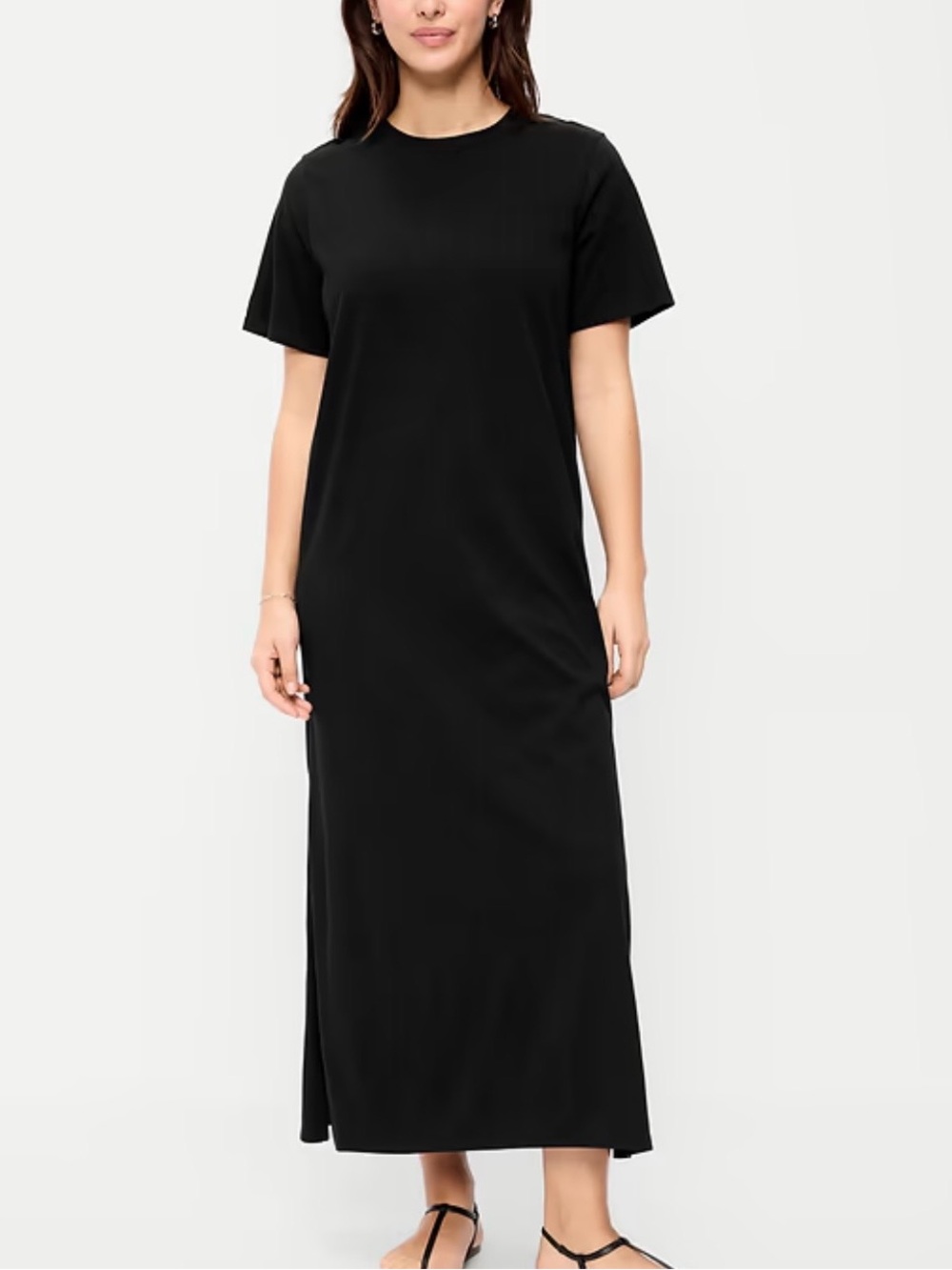Vintage Crew-Neck Maxi T-Shirt Dress - Picture 5 of 7
